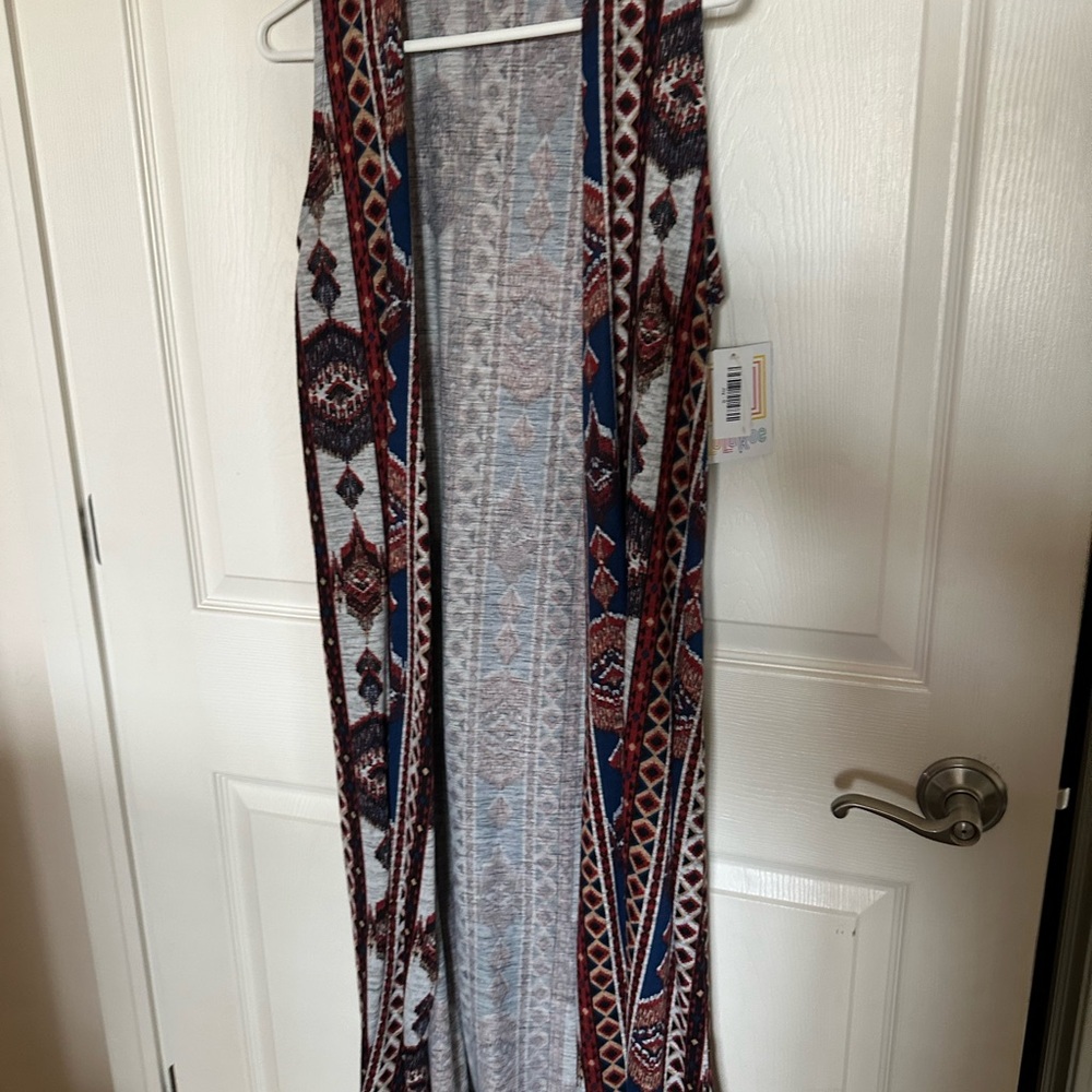 Bohemian Patterned Long Vest